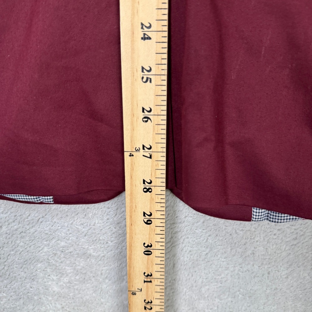 NEW EXPRESS Mens 36R Slim Fit Burgundy Red Blazer Jacket Suit Coat Casual Preppy - Picture 13 of 13